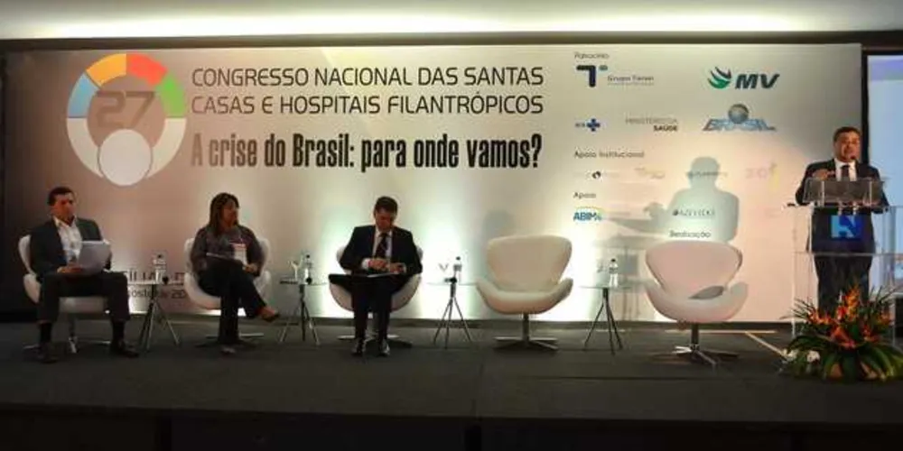Secretário de Estado da Saúde, Michele Caputo Neto, 27° Congresso Nacional das Santas Casas e Hospitais Filantrópicos, em Brasília/Foto: Divulgação SESA