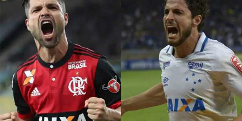 Diego e Hudson fizeram gols das vitórias de Flamengo e Cruzeiro