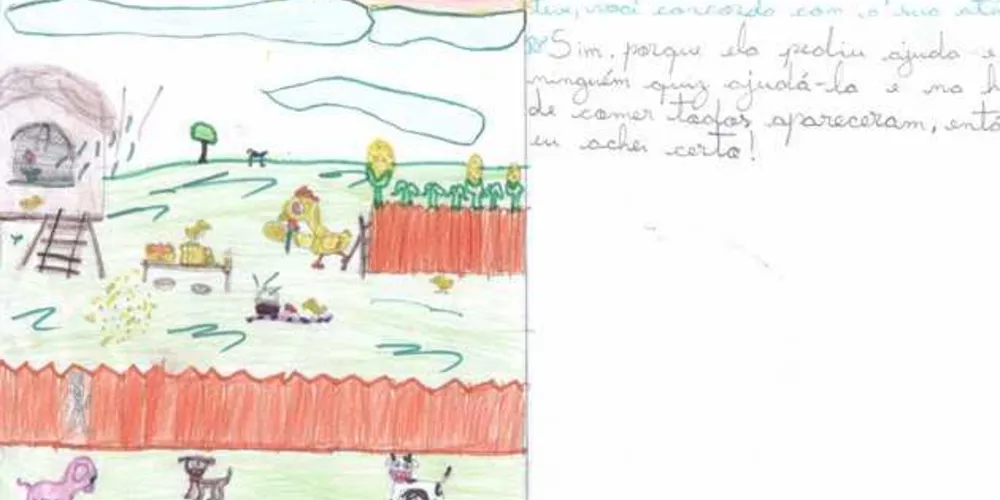 Trabalhos dos alunos contaram com resposta à pergunta feita pela professora