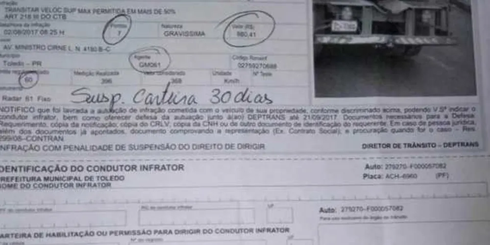 Motorista disse que vai recorrer/Foto: Reprodução