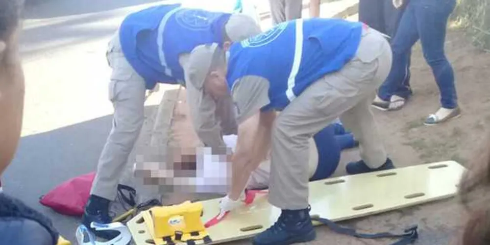 Professora foi atingida por caminhão na rua Padre Anchieta na manhã desta segunda-feira