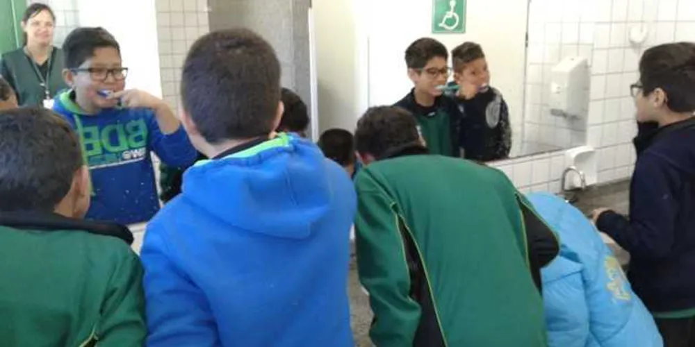 Alunos puderam conhecer mais sobre a saúde bucal