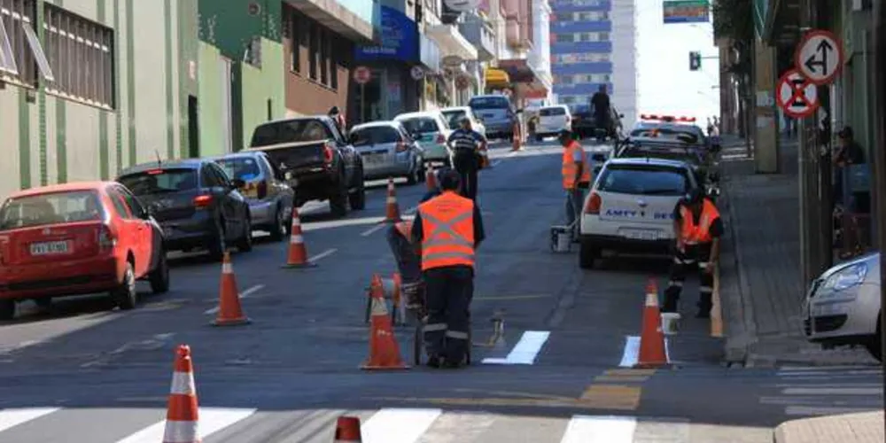 Imagem ilustrativa da imagem AMTT realiza adequações no trânsito da região central