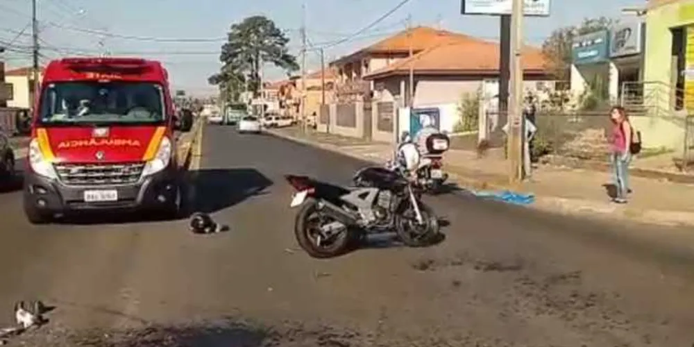 Imagem ilustrativa da imagem Motociclista sai ferido de acidente na ‘Carlos Cavalcanti’