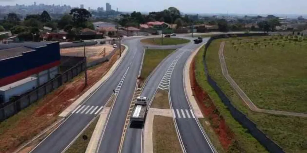 Rotatória do viaduto do núcleo Santa Maria, no entorno da Rodovia do Café, será entregue hoje