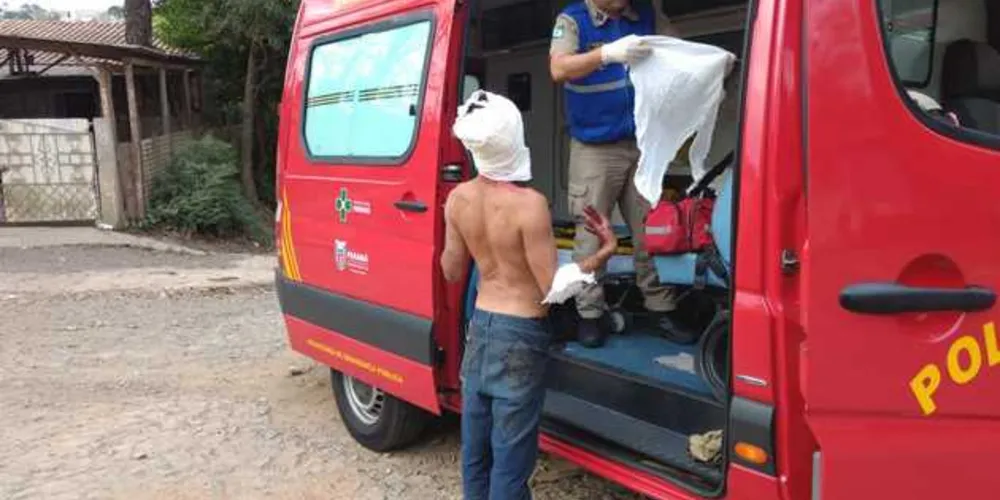 Vítima foi socorrida pelos bombeiros e encaminhada ao PSM sem risco de morrer