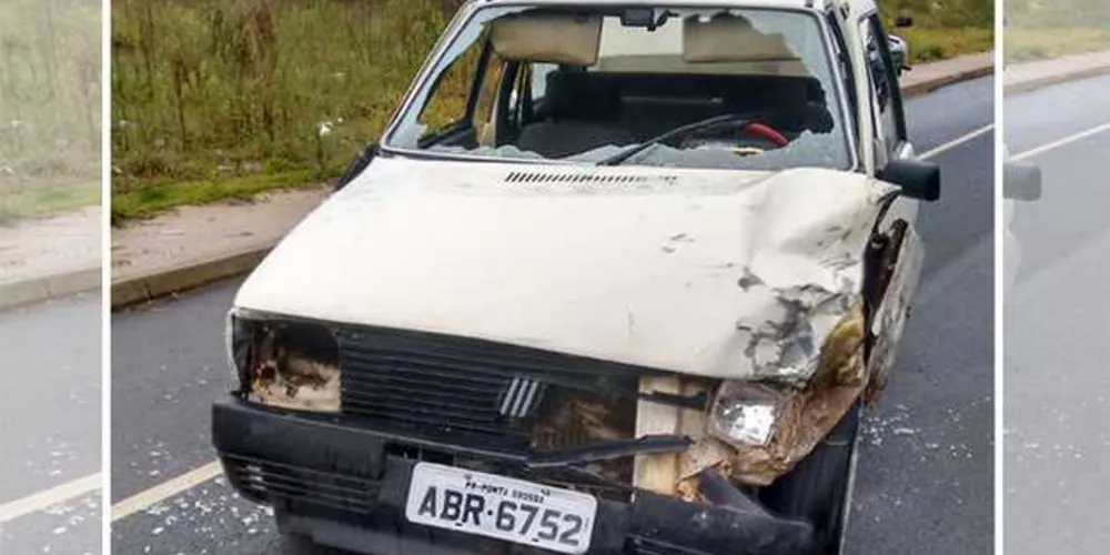 Imagem ilustrativa da imagem Carro furtado é abandonado no meio da rua após colisão