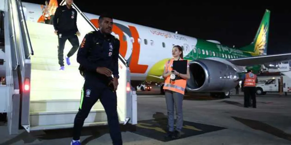 Chegada da Seleção em Santa Cruz, Bolívia/Foto: Divulgação CBF