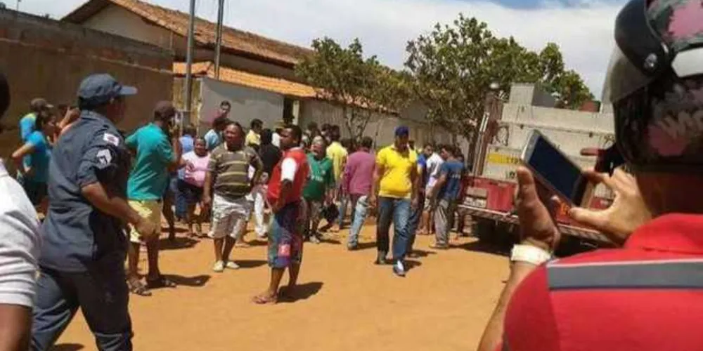 Dezenas de crianças foram queimadas por chamas provocadas intencionalmente por um segurança em Janaúba (MG)/Foto: Policia Militar MG