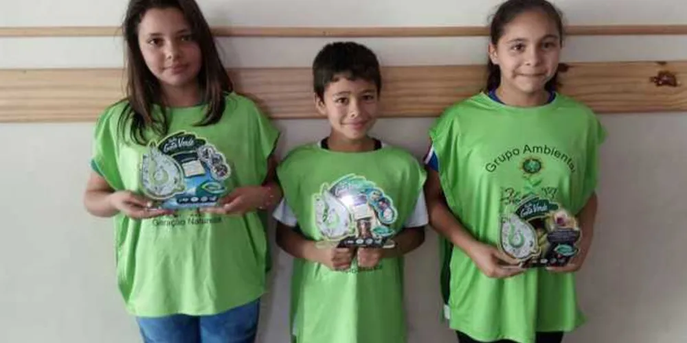 Escola foi premiada no projeto sustentável