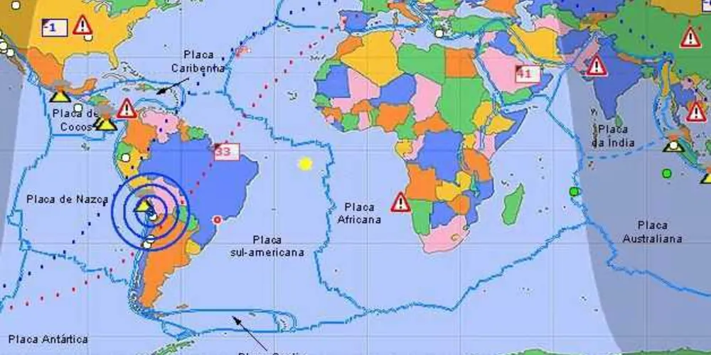 O epicentro foi registrou a 82,4 quilômetros de profundidade e aconteceu às 2h32 (horário local, 3h32 de Brasília)/Foto: Reprodução Painel Global