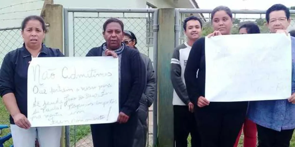 Imagem ilustrativa da imagem Moradores protestam contra fim de USF no San Martin