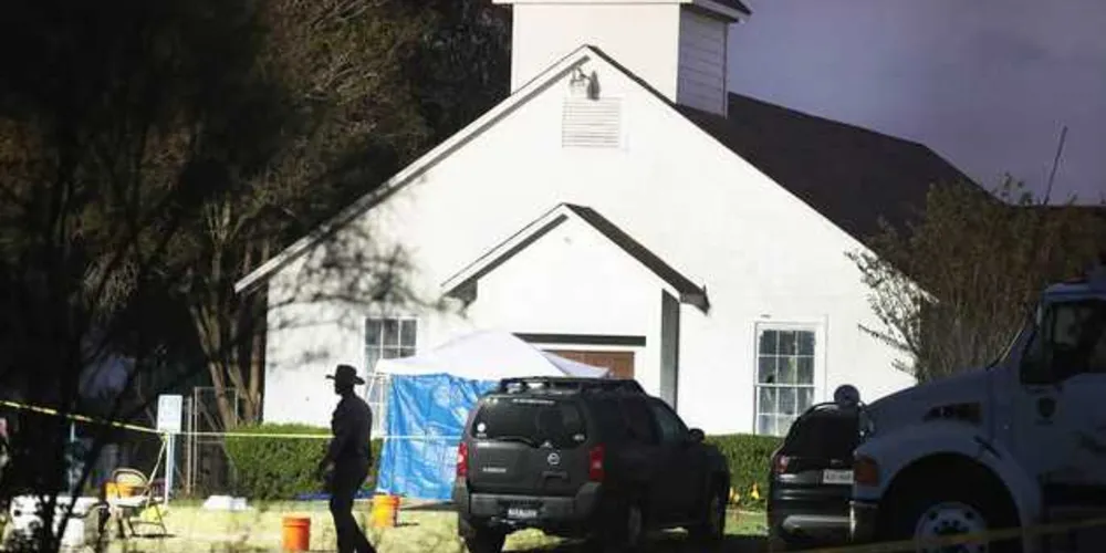 O pastor Frank Pomeroy perdeu sua filha de 14 anos no tiroteio em massa./Foto: Divulgação Scott Olson/Getty Images/AFP
