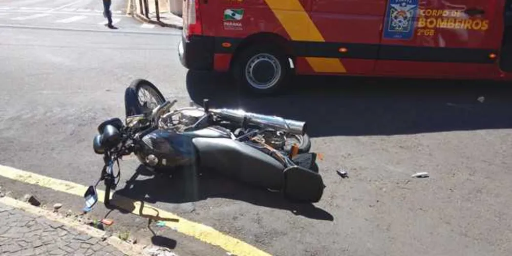 Imagem ilustrativa da imagem Motociclista fica ferido após acidente de trânsito