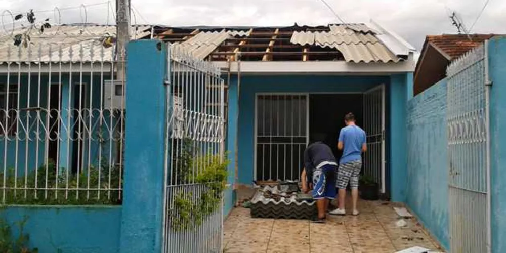 Maior parte das ocorrências foi de destelhamento e não há desalojados