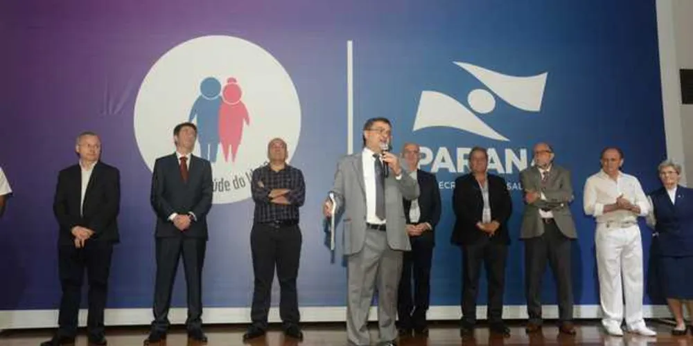Secretário de Estado da Saúde, Michele Caputo Neto,participa do lançamento da rede integrada de Saúde do idoso em Maringá/Foto: Divulgação Venilton Küchler