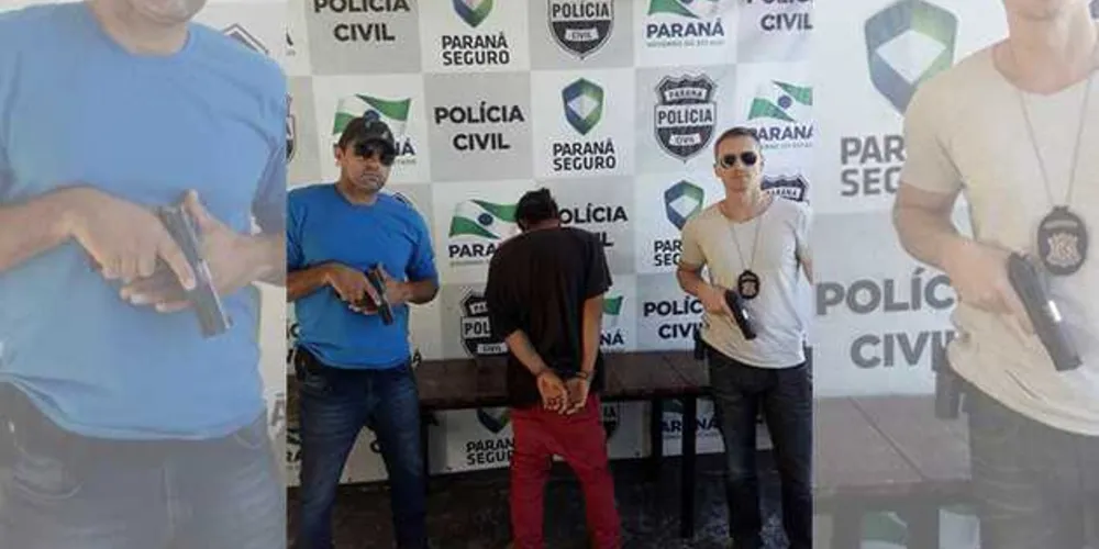 Suspeito tinha mandados por porte ilegal de arma de fogo, furto e homicídio 