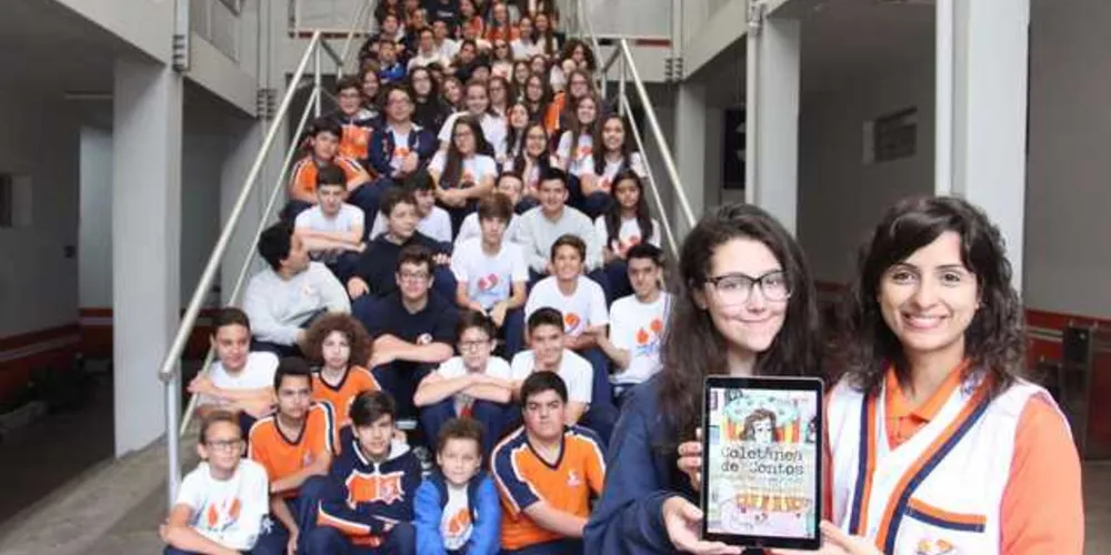 Coletânea traz as produções de 66 alunos de 13 anos
