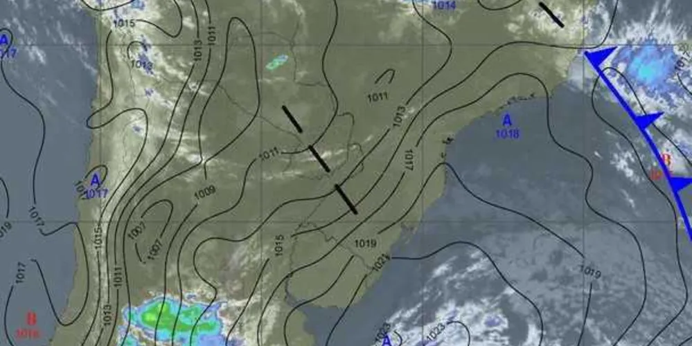 Imagem de satélite da região Sul, registrada nesta manhã (29)/Foto: Divulgação Simepar