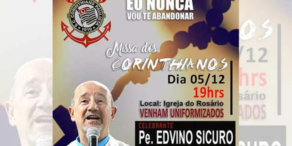 Imagem ilustrativa da imagem 'Missa dos corinthianos' marca comemorações