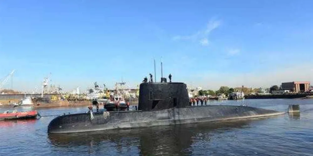 O submarino ARA San Juan desapareceu há 20 dias no Atlântico Sul, com 44 tripulantes/Foto: Divulgação/Marinha da Argentina