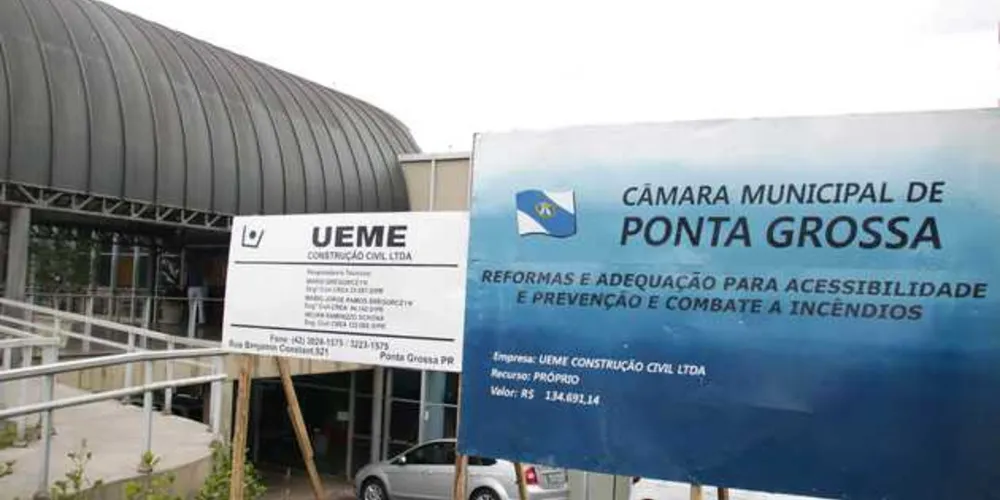 Imagem ilustrativa da imagem Câmara de PG inicia obras para ampliar acessibilidade e segurança