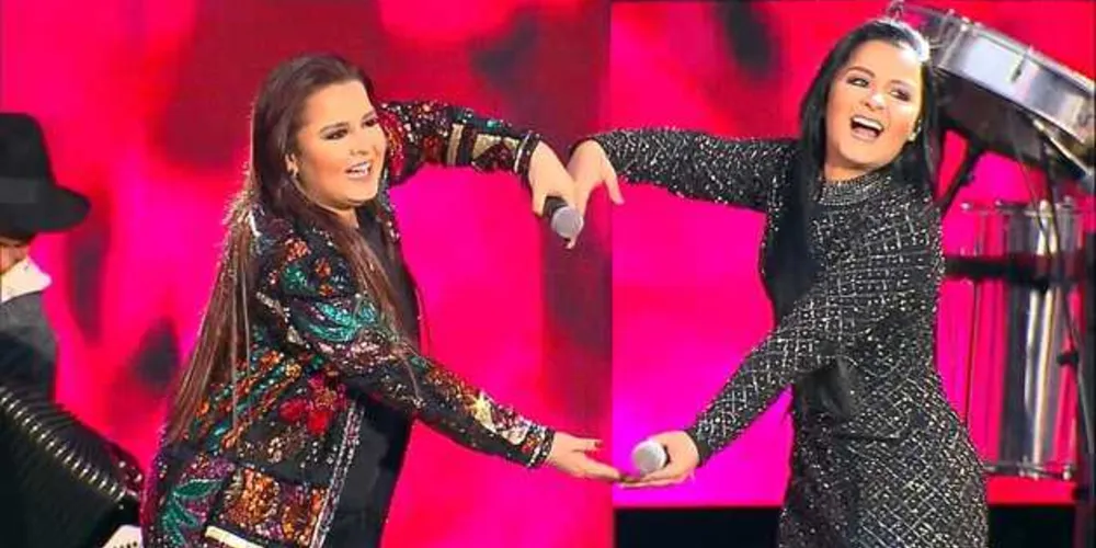 A cantora Maiara, que faz dupla sertaneja com sua irmã gêmea, Maraisa/Foto: Divulgação TV Globo