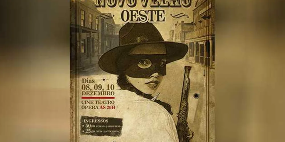 ‘Novo Velho Oeste’ será apresentado em três sessões entre sexta e domingo, no Cine Teatro Ópera