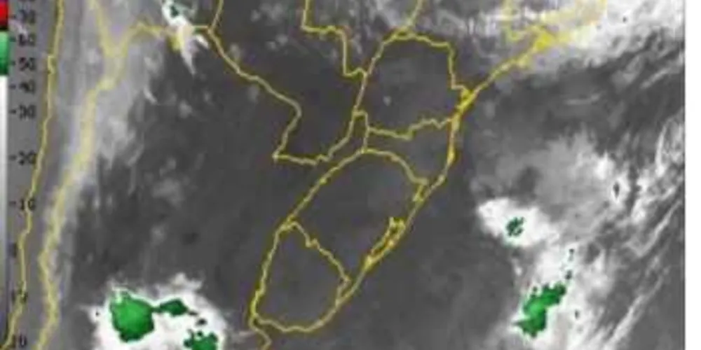 Imagem de satélite mostrando a ausência de nuvens de chuva em nosso Estado. Foto: Divulgação Epagri/Ciram 