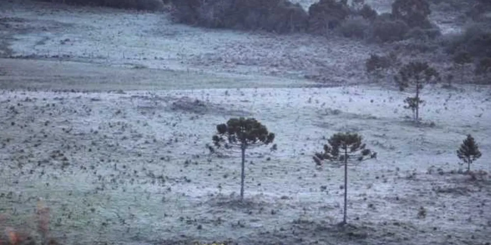 No sábado (09), a temperatura foi de 6,1°C na região