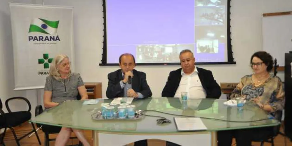 O encontro foi transmitido por videoconferência para as 22 Regionais de Saúde/Foto: Divulgação SESA