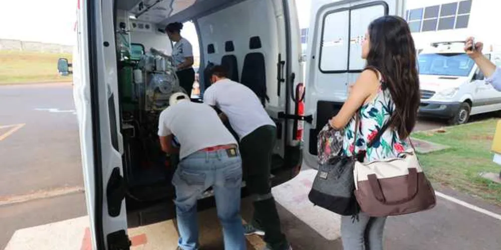 Transferência mobilizou viatura e equipe médica do município de Guarapuava