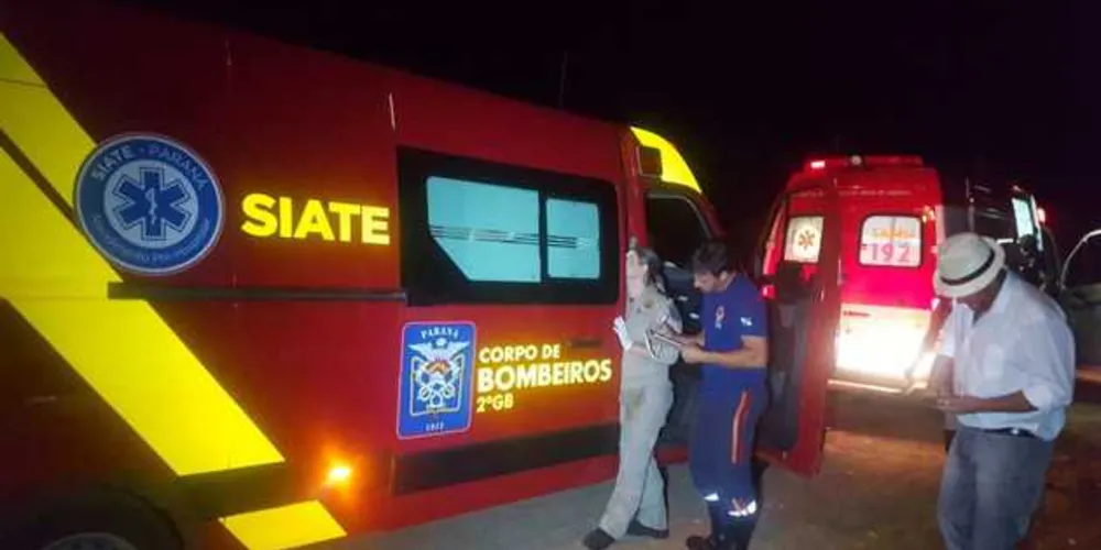 Equipes do Siate e do Samu foram acionadas para atender a ocorrência
