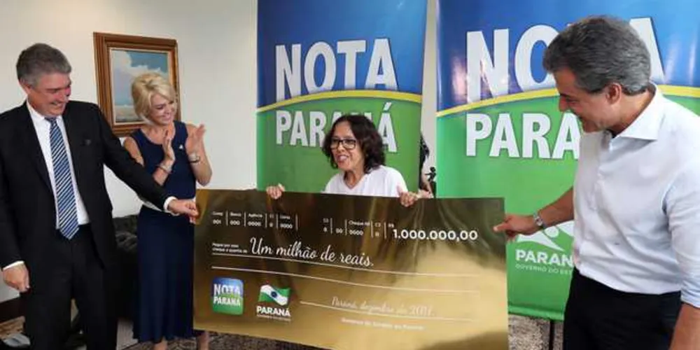Governador Beto Richa entrega prêmios de Programa Nota Paraná/Foto: Reprodução ANPr