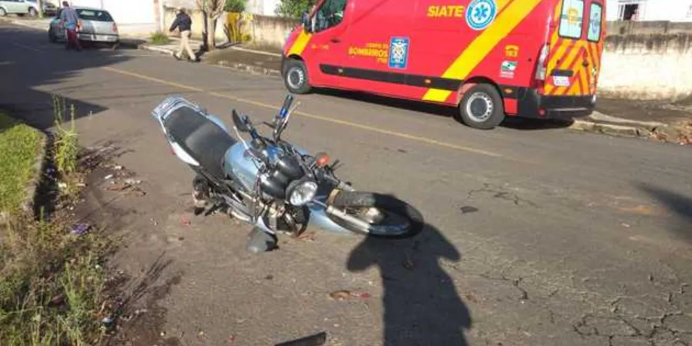 Motociclista de 48 anos foi levado ao PSM com lesões consideradas leves