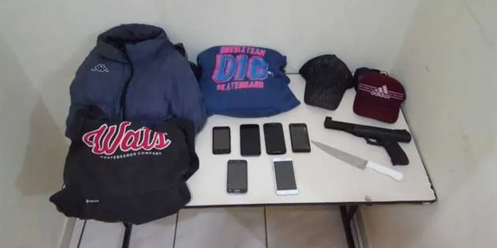Celulares roubados foram recuperados pela PM