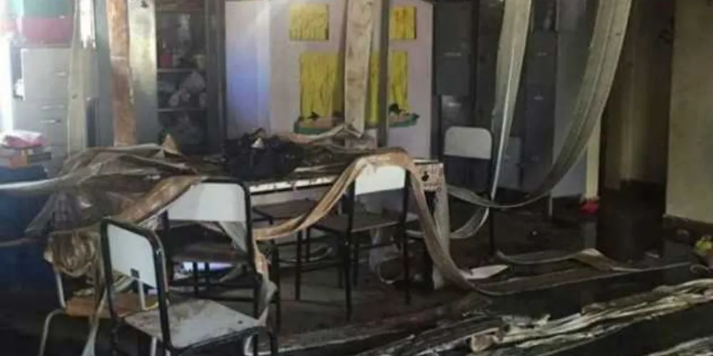 O incêndio na Creche Municipal Educacional Infantil Gente Inocente foi intencionalmente provocado por um vigia do próprio estabelecimento/Foto: DivulgaçãoPolícia Militar