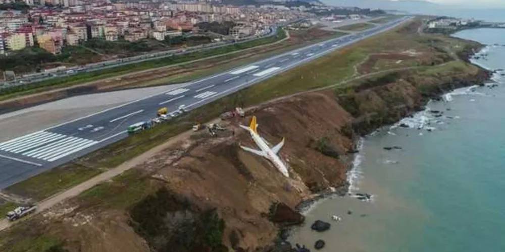 Boeing 737 após incidente na Turquia/Foto: Reprodução 