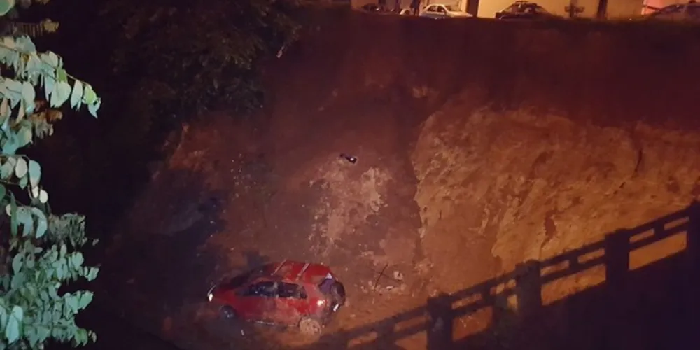 Apesar do susto, motorista escapou ileso do acidente