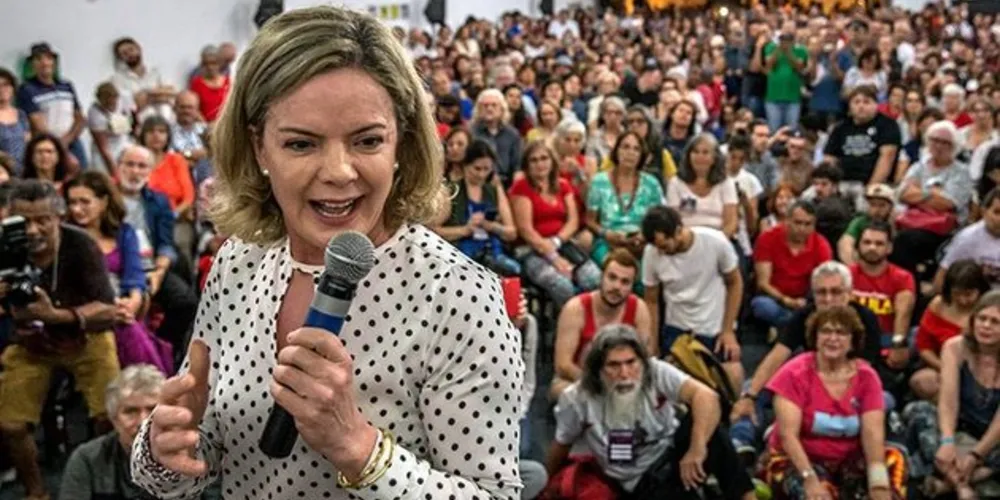 A senadora Gleisi Hoffmann, presidente do PT, em evento em Porto Alegre/Foto: Divulgação Folhapress