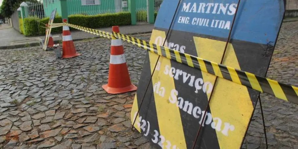 Abastecimento na Ronda fica comprometido com obras da Sanepar