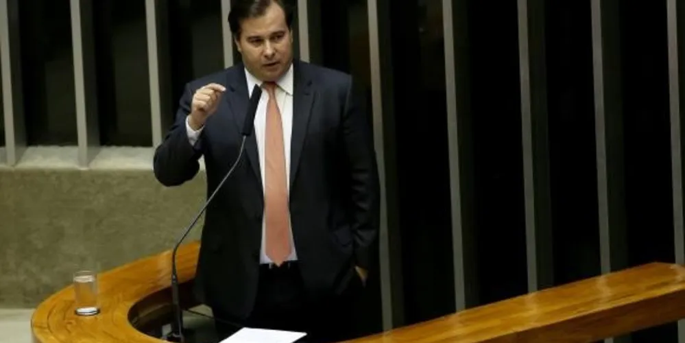 O presidente da Câmara, Rodrigo Maia,na abertura das atividades legislativas de 2018/Foto: Divulgação Agência Brasil