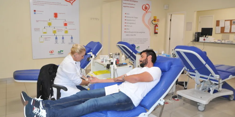 O Hemepar é responsável pelo abastecimento de quase 90% do estoque de sangue da rede pública/Foto: Divulgação SESA