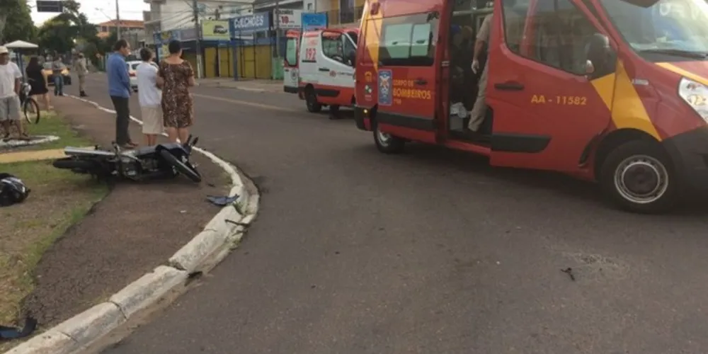 Cruzamento onde ocorreu o acidente no Fazendinha - motorista envolvido fugiu do local sem prestar socorro