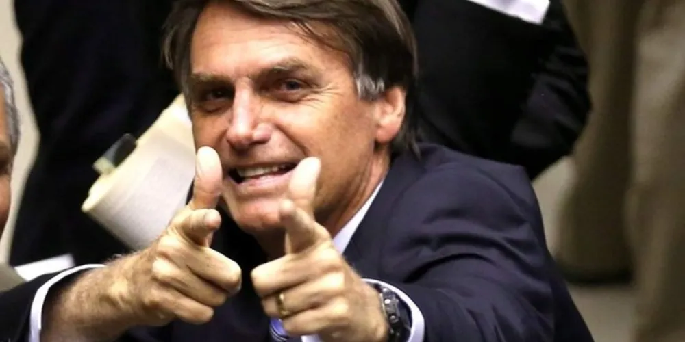Bolsonaro fez, em diversos momentos do seu discurso, referências a “Deus” e às “mulheres”/Foto: Reprodução 