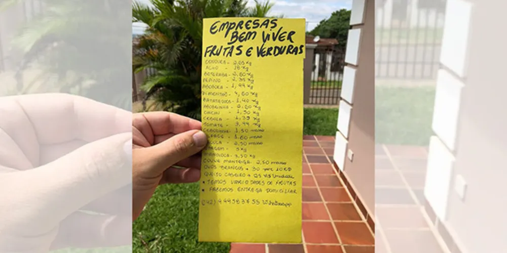 Feito à mão, panfleto chamou atenção pela simplicidade e cuidado com que foi produzido
