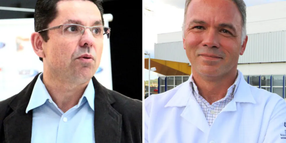 Miguel (a esquerda) é candidato a reitor e Everson (a direita) concorre ao cargo de vice. Dupla compõe primeira chapa inscrita no processo eleitoral