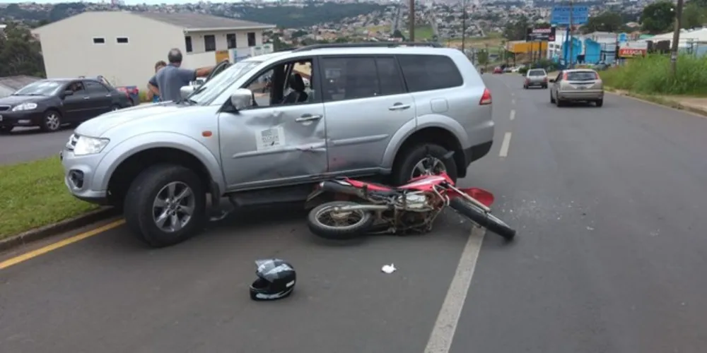 Imagem ilustrativa da imagem Motociclista sofre lesões graves em acidente na Taunay