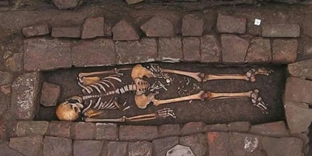 Esqueleto de grávida foi encontrado em parque arqueológico em 2010/Foto: Reprodução World Neurosurgery