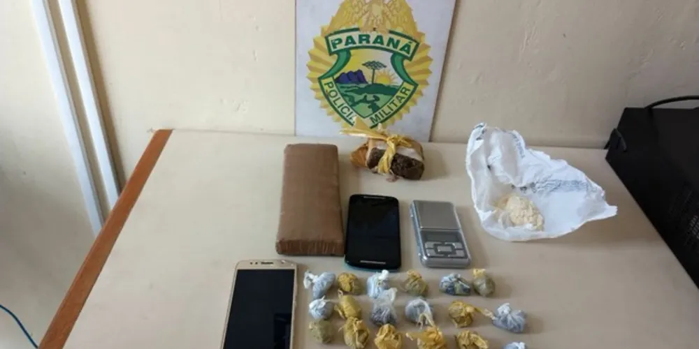 Drogas apreendidas foram encaminhadas à Delegacia da Polícia Civil